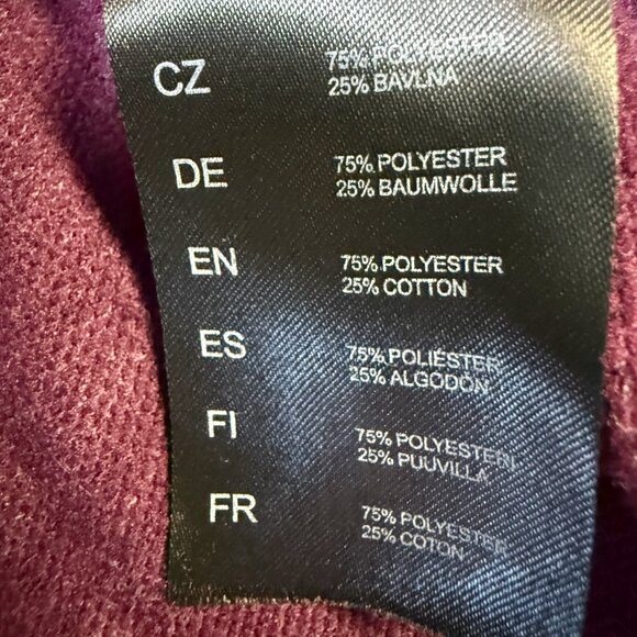 KÜHL Piper Cowl Neck Women’s Large Burgundy Stripe Knit Pullover - Picture 8 of 12